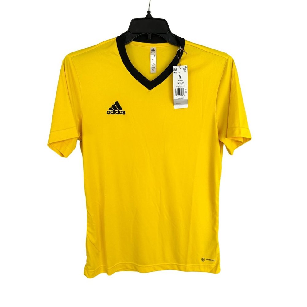 Adidas Yellow and Black Men's Shirt